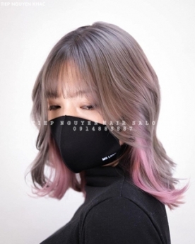 Nhuộm hidden xanh cuốn hút cho nữ, học nghề tóc - Tiệp Nguyễn Hair Salon