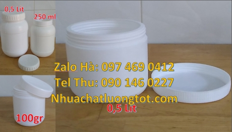 hũ nhựa 250 gram đựng ruốc bông, hũ 50 g giá sỉ, giá bán hũ nhựa 50gr 100gr 200gr 250gr Hũ 50 gram g