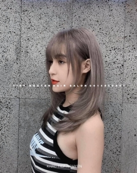 Tóc màu khói nhuộm hidden cá tính, học nghề tóc - Tiệp Nguyễn Hair Salon