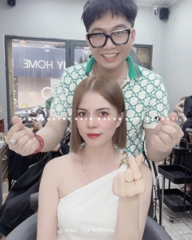 Tóc màu khói nhuộm hidden phong cách, học nghề tóc - Tiệp Nguyễn Hair Salon