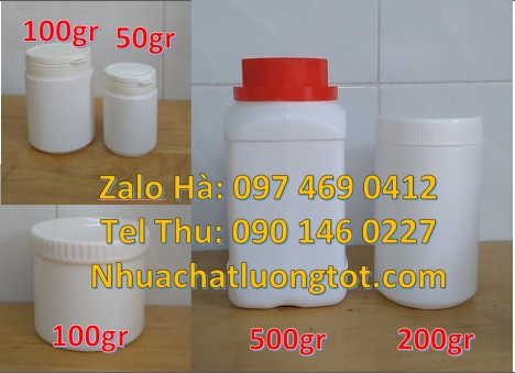 hũ nhựa 250 gram đựng ruốc bông, hũ 50 g giá sỉ, giá bán hũ nhựa 50gr 100gr 200gr 250gr Hũ 50 gram g