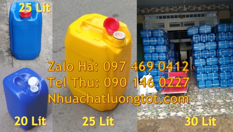 can dẹp 30 đựng nông dược, can 30l vuông xanh, can 25l xanh Can 10L đựng hóa chất, can 20l giá rẻ, c