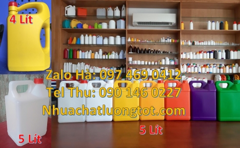 Can 1l quay, can 2l vòi nhấn, can 5l quay xéo đựng thuốc bảo vệ thực vật Bán can 10l đựng nước cất,