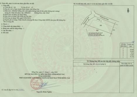 Bán lô đất 1008m2  sổ hồng riêng, chính chủ  Lh