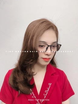 Nhuộm hidden light baby khói trắng cho nữ, học nghề tóc - Tiệp Nguyễn Hair Salon