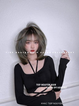 4 style nhuộm tóc hidden cho nàng mặt tròn, học nghề tóc - Tiệp Nguyễn Hair Salon