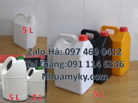 can hdpe, Can 1 lít đựng thuốc sâu, can 1l hdpe vuông, Can 1l chia vạch đựng thuốc diệt rầy, Can 2l