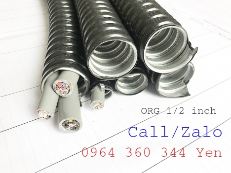 Ống kẽm đàn hồi bọc nhựa PVC phi 1/2