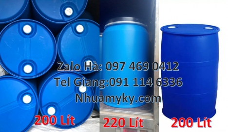 Thùng Phuy 30 Lít, Thùng Phi 30 Lít Thùng phi 30l nắp mở, Phuy nhựa 220 lít nắp mở, Giá bán thùng ph