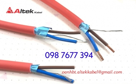 cáp tín hiệu chậm cháy 2x1.5mm2, chất liệu LSZH
