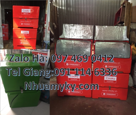 Thùng giao hàng nhanh, Thùng chở hàng, Thùng giao trà sữa, thùng đựng hàng online, thùng giữ lạnh, t