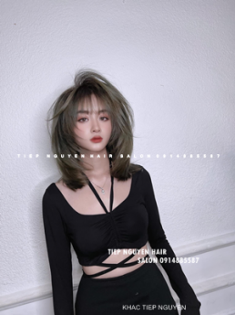 4 style nhuộm tóc hidden cho nàng mặt tròn, học nghề tóc - Tiệp Nguyễn Hair Salon