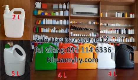 can hdpe, Can 1 lít đựng thuốc sâu, can 1l hdpe vuông, Can 1l chia vạch đựng thuốc diệt rầy, Can 2l