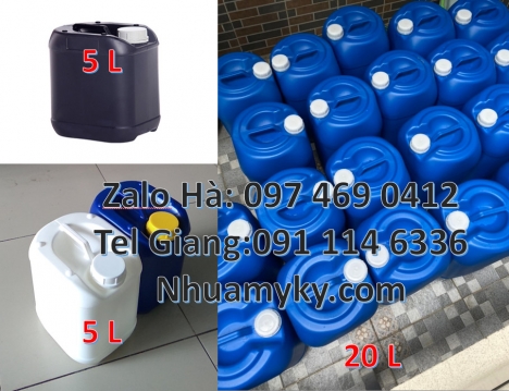 can hdpe, Can 1 lít đựng thuốc sâu, can 1l hdpe vuông, Can 1l chia vạch đựng thuốc diệt rầy, Can 2l
