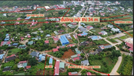 Chính chủ - cần bán gấp - mảnh đất 1300m²- tại Bó Bun- TT Nông Trường - Mộc Châu