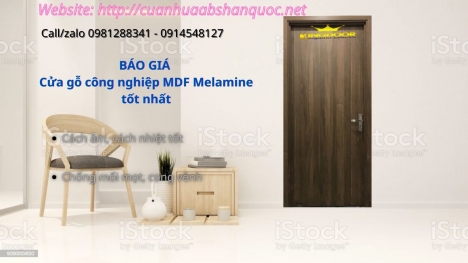 GIÁ CỬA GỖ MDF MELAMINE - CỬA PHÒNG NGỦ