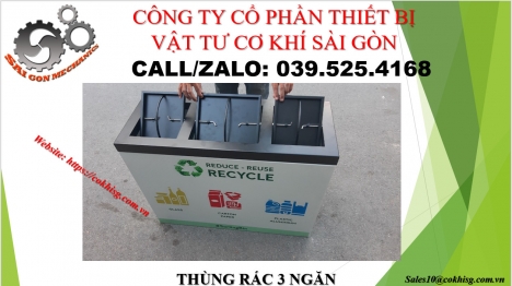 THÙNG RÁC 3 NGĂN