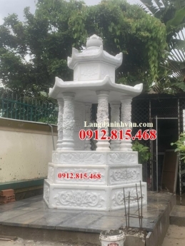 8 Mẫu mộ tháp đá trắng để tro cốt hài cốt đẹp nhất – Tháp thờ cốt