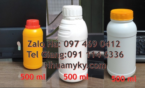 chai nhựa đựng thuốc thủy sản, chai nhựa đựng nông dược chai nhựa nắp garanti Chai nhựa giá sỉ 100