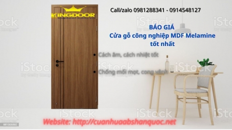 GIÁ CỬA GỖ MDF MELAMINE - CỬA PHÒNG NGỦ