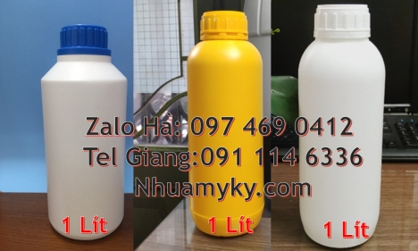 chai nhựa đựng thuốc thủy sản, chai nhựa đựng nông dược chai nhựa nắp garanti Chai nhựa giá sỉ 100