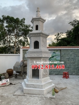 8 Mẫu mộ tháp đá trắng để tro cốt hài cốt đẹp nhất – Tháp thờ cốt