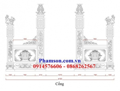 40+ cổng đá lăng mộ đẹp bán bến tre