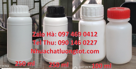 Chai 30ml đựng thuốc sâu, chai 30 ml đựng mẫu thử Chai 250 ml đựng thuốc sâu chai 250 ml đựng mẫu