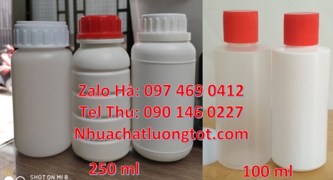 Chai 30ml đựng thuốc sâu, chai 30 ml đựng mẫu thử Chai 250 ml đựng thuốc sâu chai 250 ml đựng mẫu
