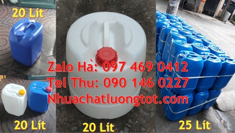 can dẹp 30 lít đựng thuốc thú y giá rẻ can 20l 1kg, can 25l xanh Can nhựa 25 lít vuông xanh đựng