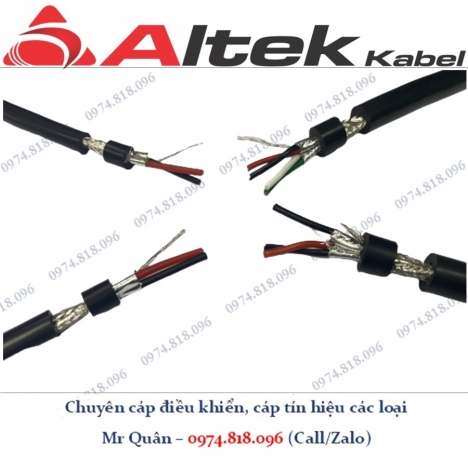 Cáp tín hiệu chống nhiễu RS485 24AWG 1 Pair, 2Pair