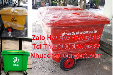 Xe thu gom rác 660l 1000l 4 bánh xe, Xe thu gom rác 660l 1000l 3 bánh đúc, địa điểm bán xe chở rác,