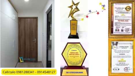 Cửa nhựa giả gỗ phòng ngủ - Cửa nhựa tại Thủ Dầu Một
