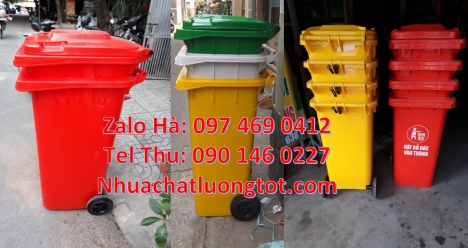 Xe gom rác 120l 240l thùng rác 60 lít có bánh xe Thùng rác 60 lít, Thùng rác 120l nắp k