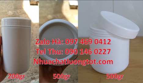 Hũ hóa chất 50 gram, hũ 50gr nắp vặn, hũ nhựa 100gr, hũ đựng sốt thịt nướng 200g, Hũ nhựa pet 50gr,