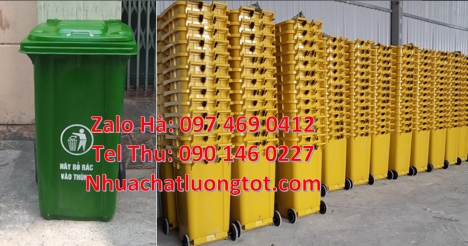 Xe gom rác 120l 240l thùng rác 60 lít có bánh xe Thùng rác 60 lít, Thùng rác 120l nắp k