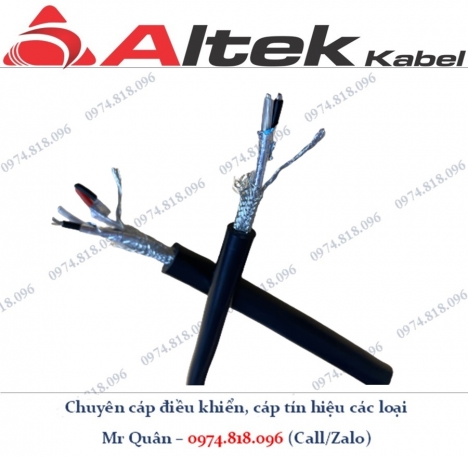 Cáp tín hiệu chống nhiễu RS485 24AWG 1 Pair, 2Pair