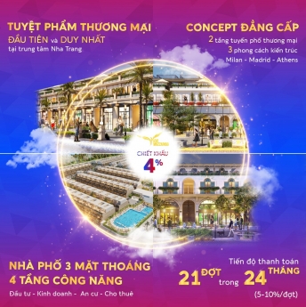 Nhà phố trung tâm Nha Trang bàn giao 3 tầng có sổ sẵn