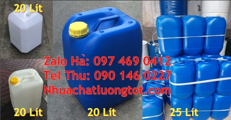 can dẹp 30 lít đựng thuốc thú y giá rẻ can 20l 1kg, can 25l xanh Can nhựa 25 lít vuông xanh đựng