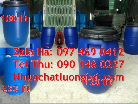 Thùng phi nắp kín, Phuy nhựa 220 lít nắp mở, Phuy nhựa 30 lít, Thùng phuy nhựa 150 lít nắp mở, Giá b