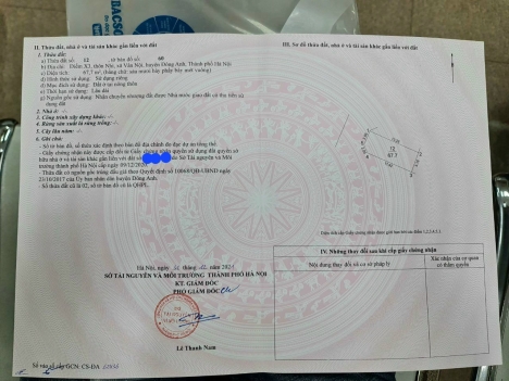 BÁN ĐẤT VÂN NỘI ĐÔNG ANH - LÔ GÓC 68M - ĐẤU GIÁ X2 THÔN NHÌ - CẠNH ĐẦM VÂN TRÌ