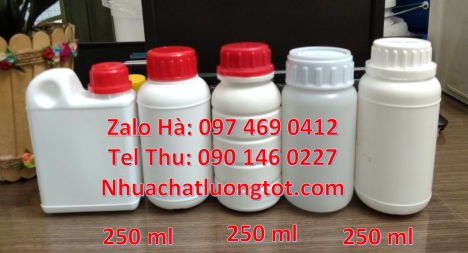 Chai 30ml đựng thuốc sâu, chai 30 ml đựng mẫu thử Chai 250 ml đựng thuốc sâu chai 250 ml đựng mẫu