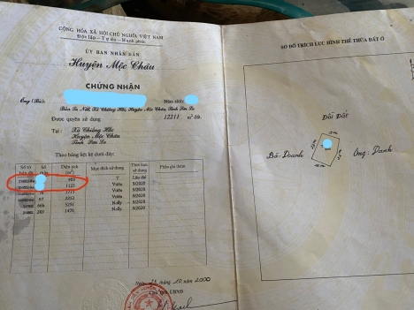 Đất Mộc Châu - Mảnh đất có vườn cây ăn quả, Gần QL6 có sắn 1 ngôi nhà nhỏ và rất nhiều cây ăn quả
