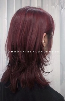 Làm Màu Tím Đỏ,Địa Chỉ Nhuộm Tóc Đẹp Giá Rẻ Hoài Đức - Nam Đỗ Hair Salon