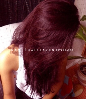 Làm Màu Đỏ Tím, Địa Chỉ Nhuộm Tóc Đẹp Giá Rẻ Hoài Đức - Nam Đỗ Hair Salon
