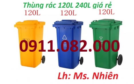 Đại hạ giá thùng rác 120l 240l  660- giá rẻ thùng rác nắp kín bánh xe- lh 0911082000