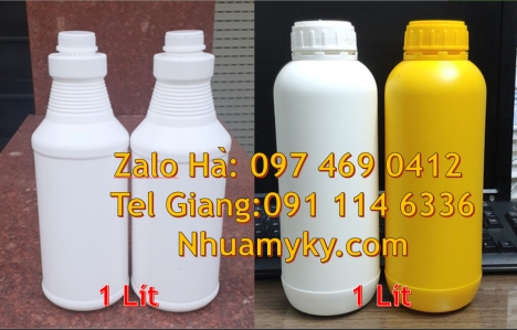 Chai nhựa trong 100 ml nắp vặn trong Chai nhựa 250 ml đựng phân bón, chai nhựa giá sỉ Chai 0.5l giá
