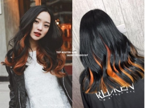 Top 2 màu nhuộm hidden phong cách kiêu sa điệu đà cho nàng - Học Nghề Tóc Tiệp Nguyễn