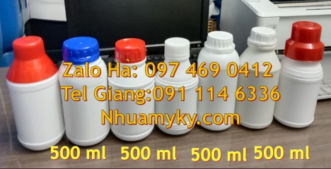 Chai nhựa trong 100 ml nắp vặn trong Chai nhựa 250 ml đựng phân bón, chai nhựa giá sỉ Chai 0.5l giá