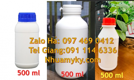 Chai nhựa trong 100 ml nắp vặn trong Chai nhựa 250 ml đựng phân bón, chai nhựa giá sỉ Chai 0.5l giá
